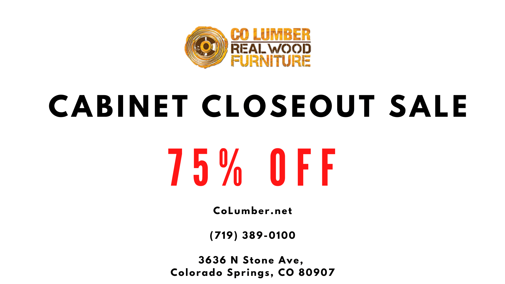75% Off Cabinets