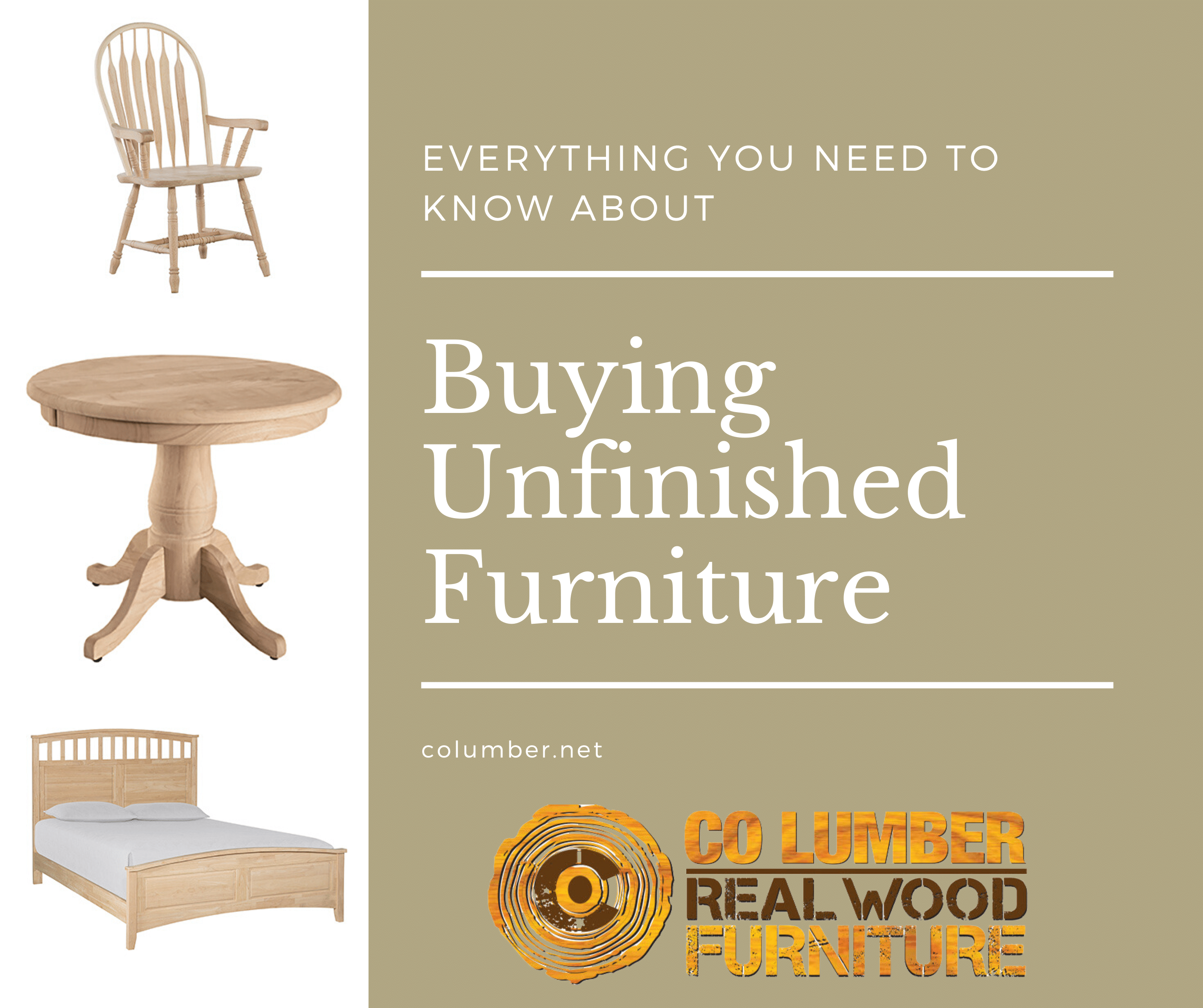 Everything you need to know about buying unfinished wood furniture