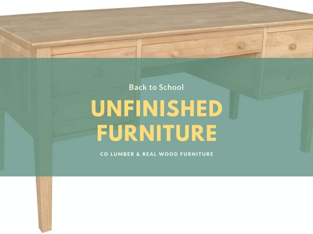 back to school unfinished furniture