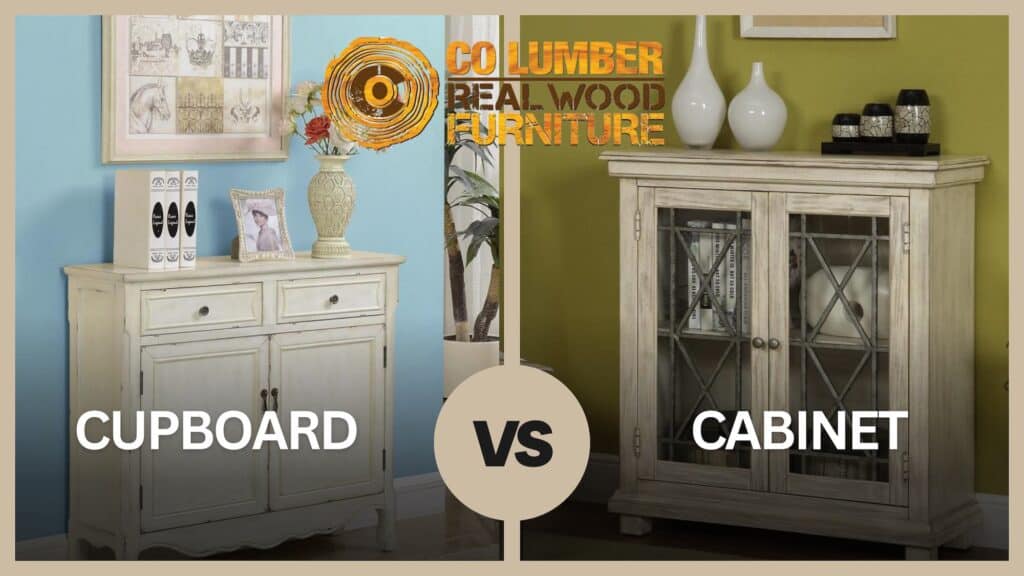 Understand the difference between a cupboard vs cabinet