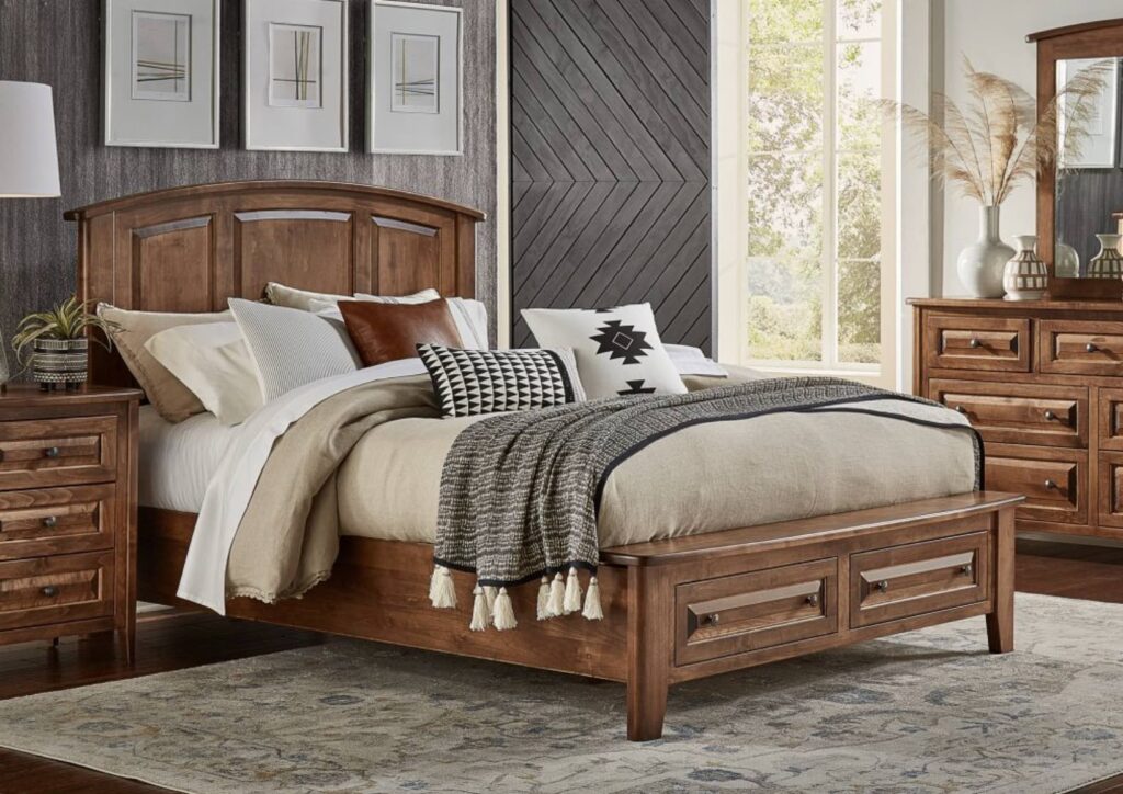 Amish bedroom set found at CO Lumber and Real Wood Furniture in Colorado Springs