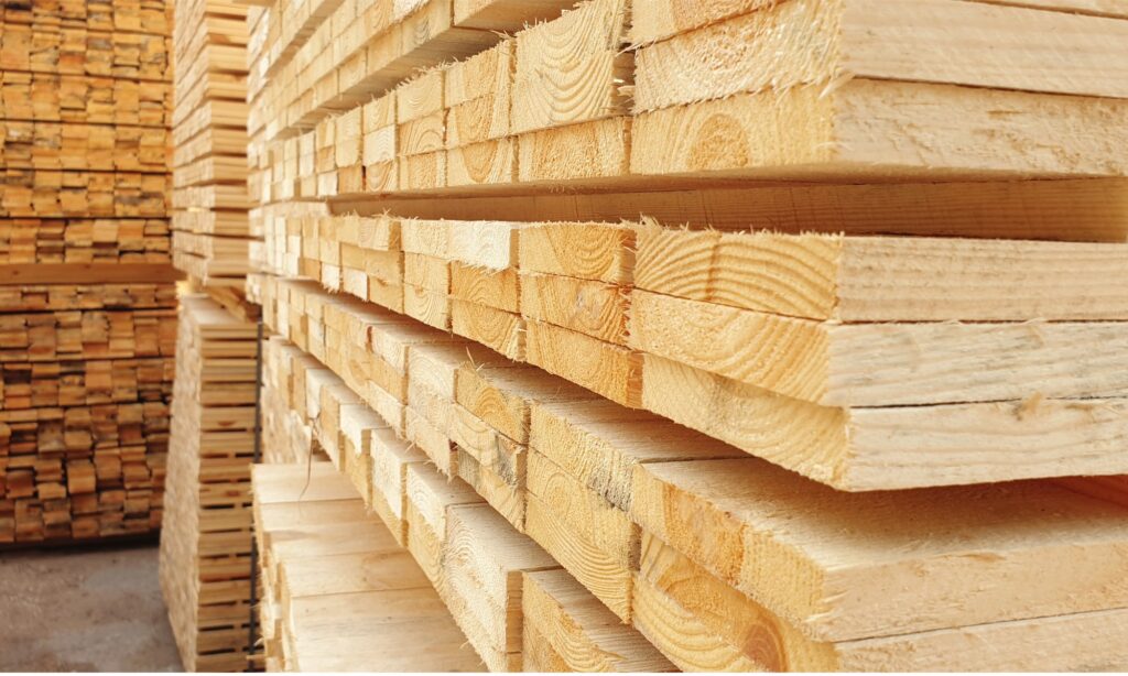 Lumber on the shelf at our Colorado Springs store
