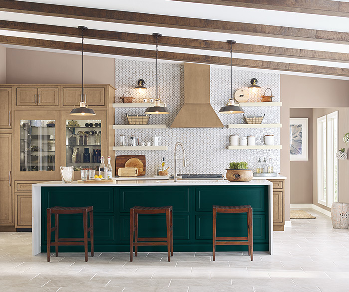 Accent color in kitchen design