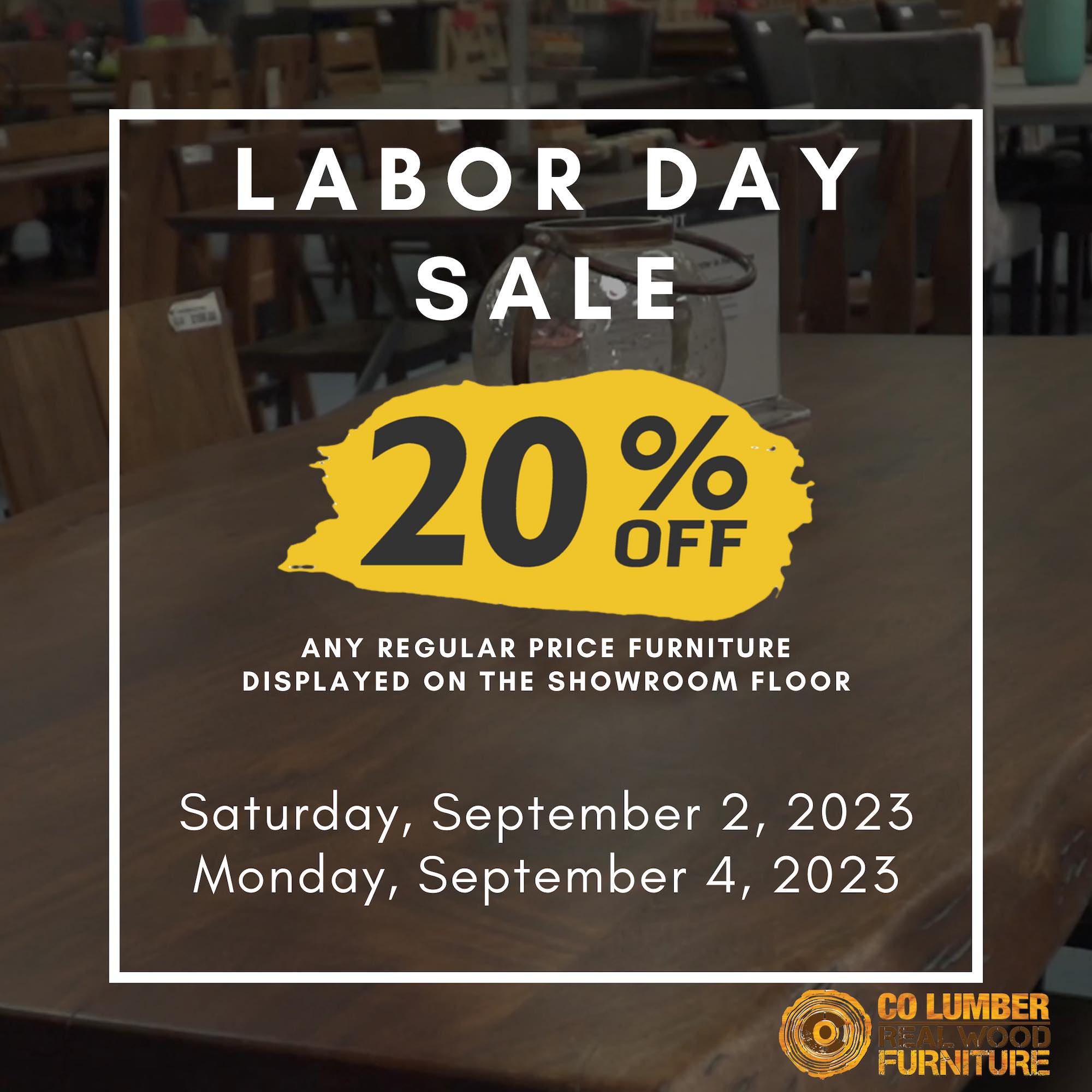 Labor Day furniture sale 2023