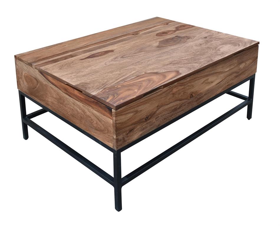 Square wood cocktail table