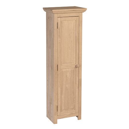 Unfinished tall accent cabinet