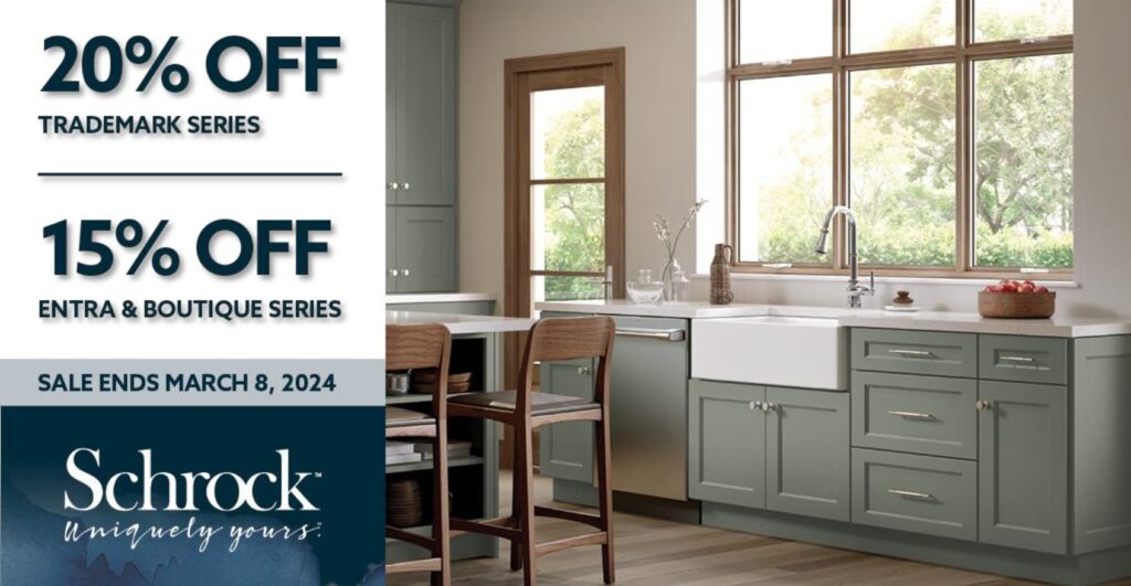 Kitchen cabinet sale in Colorado Springs from Feb. 5 - March 8, 2024