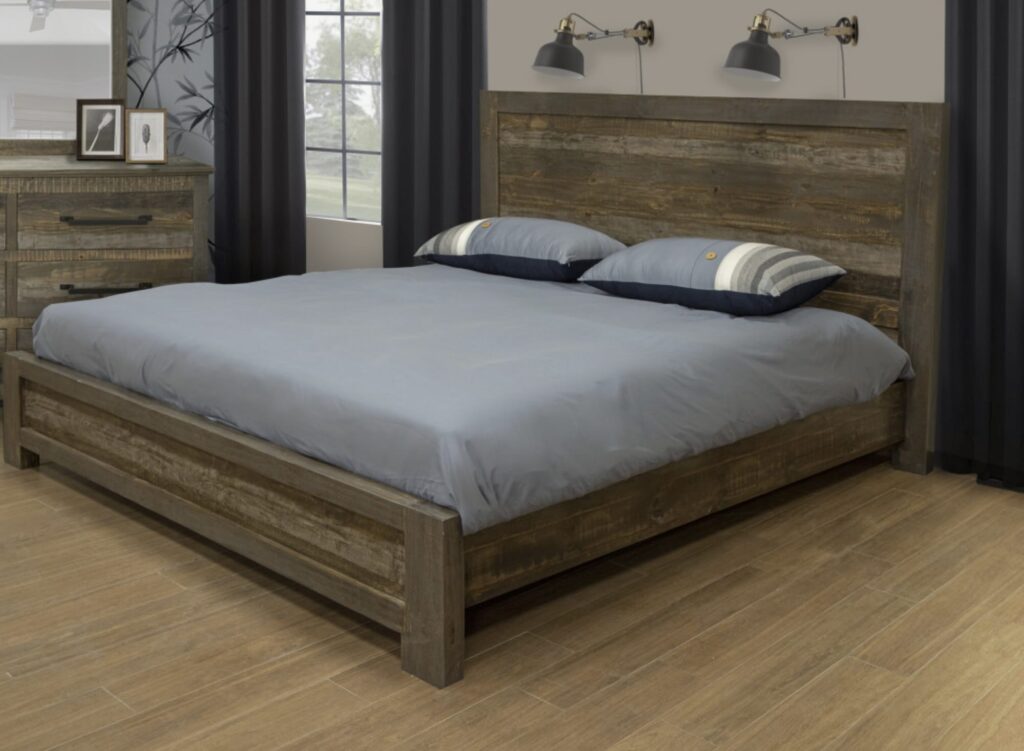 rustic wood bedroom set