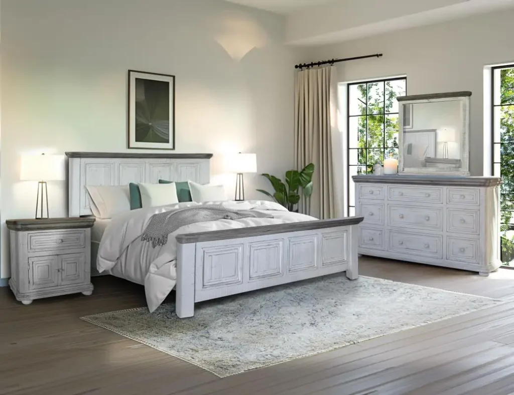 White bedroom furniture set