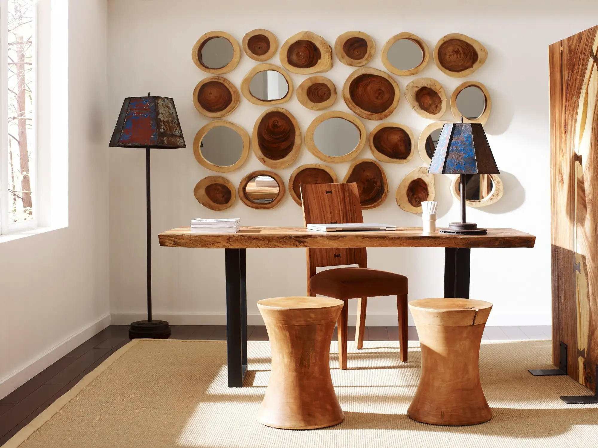 Beautiful live edge home office desk in Colorado Springs