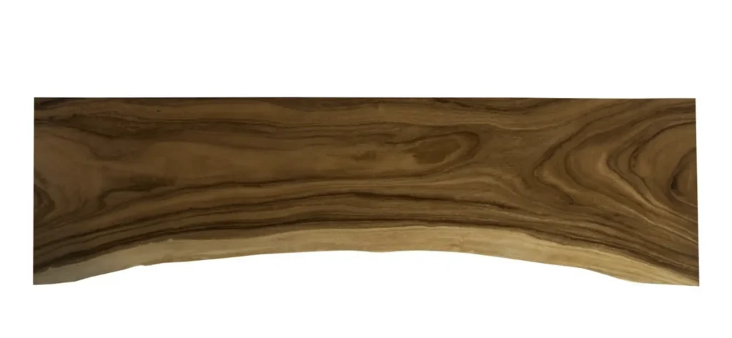 Live edge lumber used for a table top