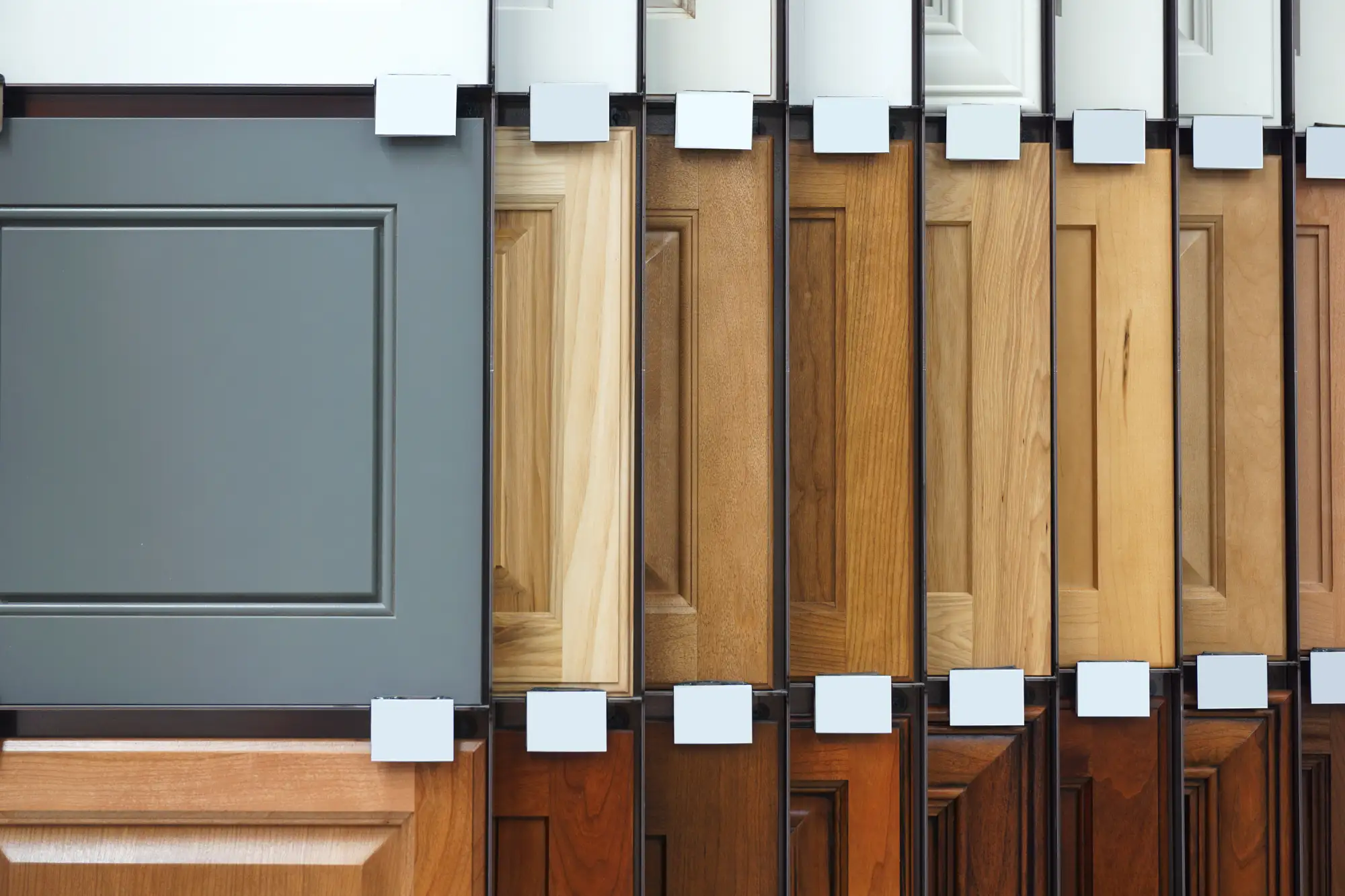 A selection for designing a kitchen cabinet